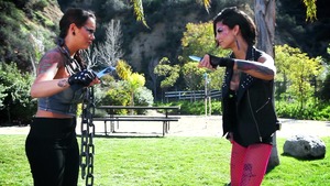 Big Tits at School: Tattooed Ashton Pierce ass fucking porno