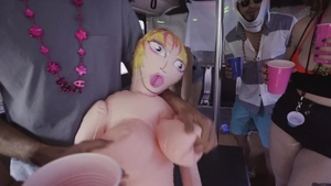 StrandedTeens - Arya Fae & Peter Green cumshot at the party