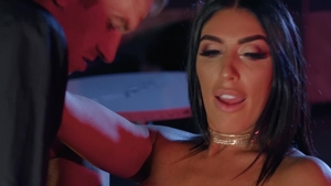 MILFs Like It Big: Ava Koxxx handjob in a bar
