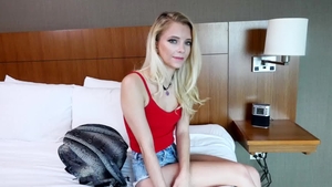 Private Casting X: Tony amongst trimmed blonde hair Riley Star