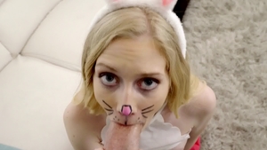 Bratty Sis: Long hair girl Emma Starletto digs real sex