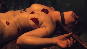 HORRORporn.com - Kinky brunette has a passion for bondage