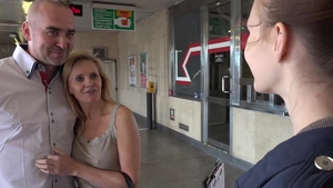 CzechCOUPLES.com: Czech lesbians scissoring in public