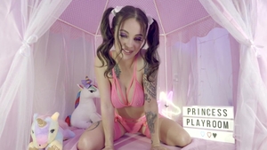 Inserted: Inked Maddy May getting facial masturbating