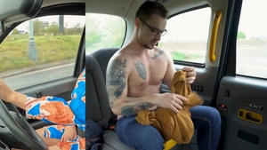 Female Fake Taxi: Lady Gang POV cowgirl fuck sex video