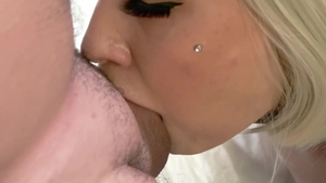 Benefit Monkey: Shaved Tabitha Poison handjob