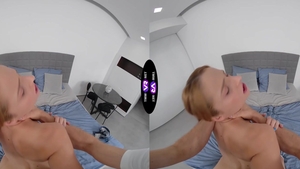 TmwVRNet.com - Natural boyfriend fantasy blowjob on the couch